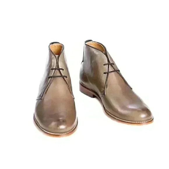 Penny Luck Visionary Falcon Gray Leather Chukka Boots Men's 9 M SAVE $89.00 - Picture 8 of 12